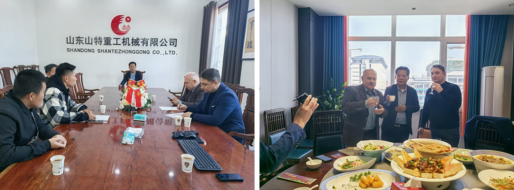 زار العملاء الأجانب شركة Shante Heavy Industry Machinery Co.، Ltd. للقيام بجولة تفقدية ، حيث ناقش الطرفان فرصا جديدة للتطوير التعاوني.