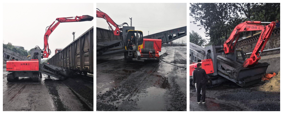 تفريغ الفحم بالجملة للقطار للسكك الحديدية