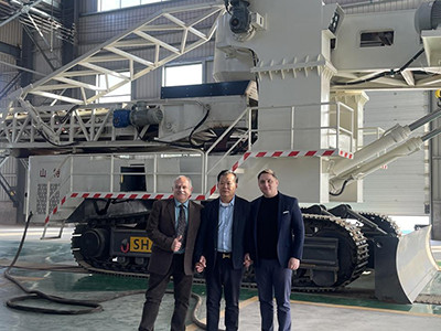 زار العملاء الأجانب شركة Shante Heavy Industry Machinery Co.، Ltd. للقيام بجولة تفقدية ، حيث ناقش الطرفان فرصا جديدة للتطوير التعاوني.